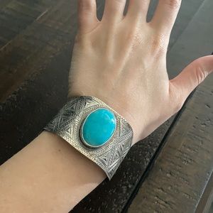 Sterling and Turquoise Cuff Bracelet